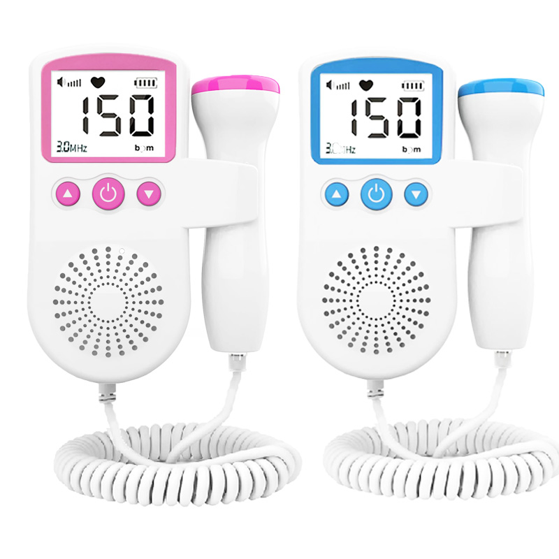 Pink and Blue Fetal Doppler Device